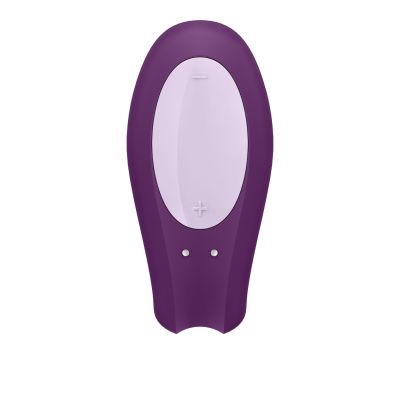 Смартвібратор для пар Satisfyer Double Joy Violet із широким кліторальним стимулятором