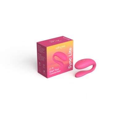 Смартвібратор для пар We-Vibe SYNC Lite Pink, 10 віброрежимів, можна поєднувати з проникним сексом