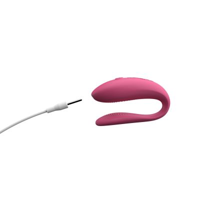 Смартвібратор для пар We-Vibe SYNC Lite Pink, 10 віброрежимів, можна поєднувати з проникним сексом