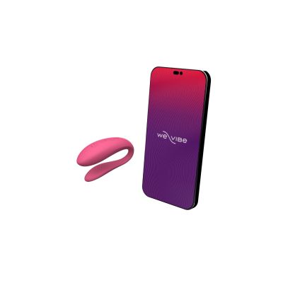 Смартвібратор для пар We-Vibe SYNC Lite Pink, 10 віброрежимів, можна поєднувати з проникним сексом