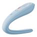 Вібратор для пар Satisfyer Double Classic Light Blue з одним моторчиком