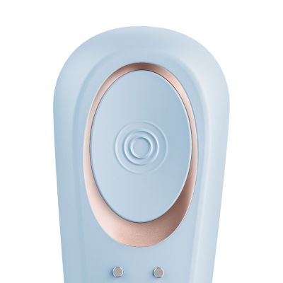 Вібратор для пар Satisfyer Double Classic Light Blue з одним моторчиком