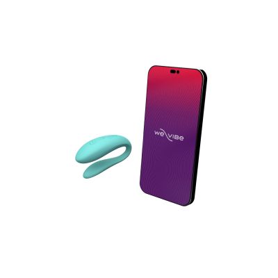 Смартвібратор для пар We-Vibe Sync Lite Aqua, 10 віброрежимів, можна поєднувати з проникним сексом 