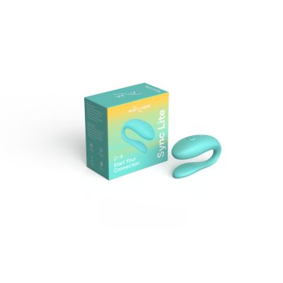 Смартвібратор для пар We-Vibe Sync Lite Aqua, 10 віброрежимів, можна поєднувати з проникним сексом