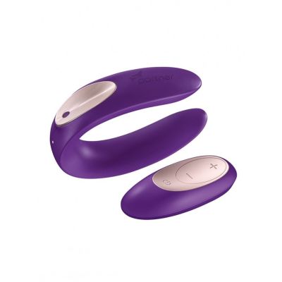 Вібратор для пар Satisfyer Double Plus Remote з пультом ДК та двома моторчиками Вібратор для пар Satisfyer Double Plus Remote з пультом ДК та двома моторчиками