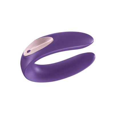 Вібратор для пар Satisfyer Double Plus Remote з пультом ДК та двома моторчиками Вібратор для пар Satisfyer Double Plus Remote з пультом ДК та двома моторчиками