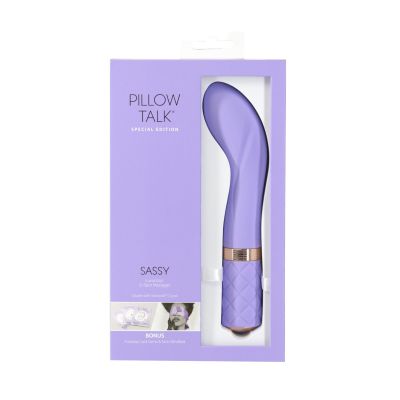 Розкішний вібратор Pillow Talk Sassy Purple Special Edition, Сваровскі, пов’язка на очі+гра Розкішний вібратор Pillow Talk Sassy Purple Special Edition, Сваровскі, пов’язка на очі+гра