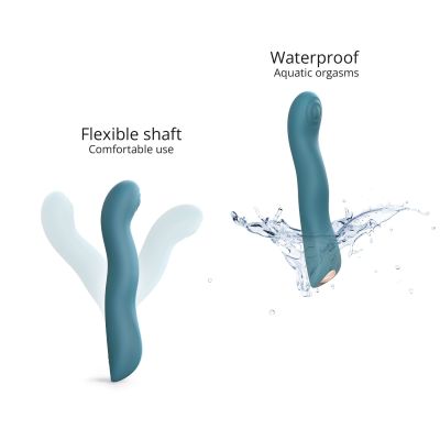 Вібратор Love To Love SWAP - TEAL ME, з пульсівною перлиною для зони G, 3 мотори, гнеться