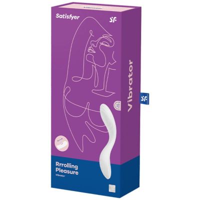 Вібратор із перлинною стимуляцією зони G Satisfyer Rrrolling Pleasure White