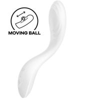 Вібратор із перлинною стимуляцією зони G Satisfyer Rrrolling Pleasure White