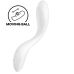 Вібратор із перлинною стимуляцією зони G Satisfyer Rrrolling Pleasure White