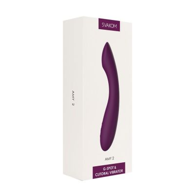 Вібратор для зони G з інтелектуальним режимом Svakom Amy 2 Violet
