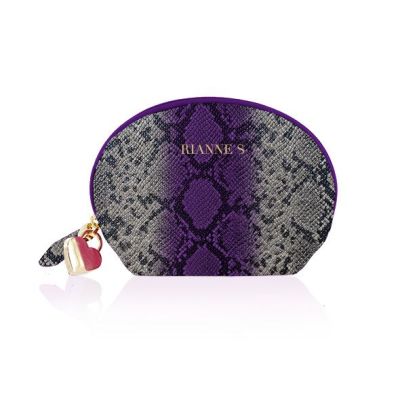 Вібратор для зони G Rianne S: Boa Mini Purple, 10 режимів роботи, медичний силікон, косметичка-чохол