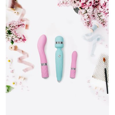 Розкішний вібратор Pillow Talk — Sassy Teal із кристалом «Сваровські» для зони G, подарункове паковання