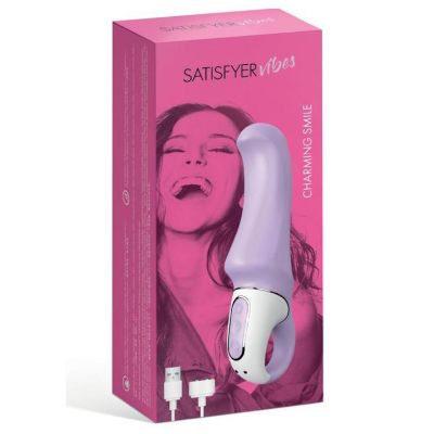 Потужний вібратор Satisfyer Vibes Charming Smile із гнучким стовбуром, литий силікон, 12 режимів