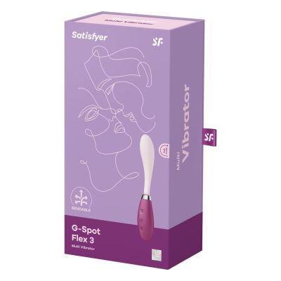 Вібратор Satisfyer G-Spot Flex 3 Red, гнучкий стовбур із фіксацією положення Вібратор Satisfyer G-Spot Flex 3 Red, гнучкий стовбур із фіксацією положення