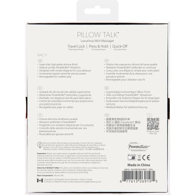 Розкішний вібратор Pillow Talk — Racy Teal із кристалом «Сваровські» для зони G, подарункове паковання