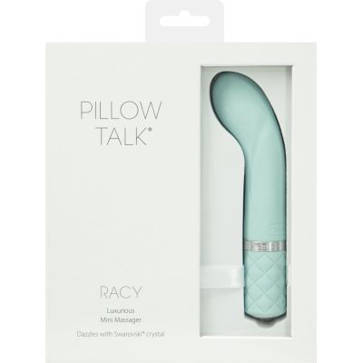 Розкішний вібратор Pillow Talk — Racy Teal із кристалом «Сваровські» для зони G, подарункове паковання