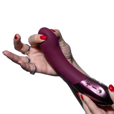 Вібратор для зони G Hot Octopuss KURVE, Treble and Bass Technology, 2 мотори, м’який кінчик Вібратор для зони G Hot Octopuss KURVE, Treble and Bass Technology, 2 мотори, м’який кінчик