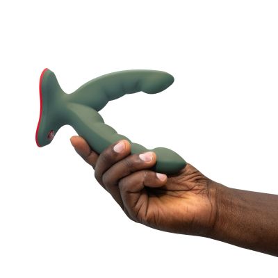 Подвійний фалоімітатор Fun Factory RYDE wild olive, гнучкі стовбури, присоска Подвійний фалоімітатор Fun Factory RYDE wild olive, гнучкі стовбури, присоска