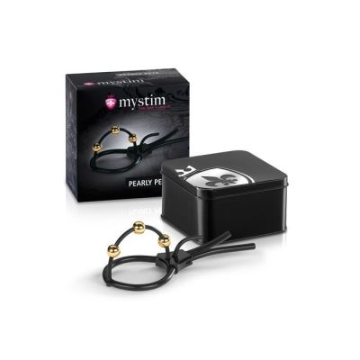 Утяжка для пеніса Mystim Pearly Pete з трьома кульками Утяжка для пеніса Mystim Pearly Pete з трьома кульками