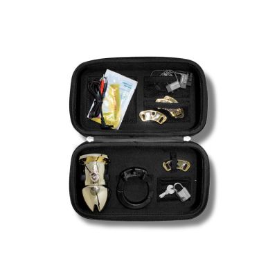 Клітка для члена з електростимуляцією Mystim Pubic Enemy No 1 — Gold Edition