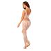 Сітчастий бодістокінг з імітацією топа та шортів Obsessive Bodystocking G330 S/M/L, white, з доступом Сітчастий бодістокінг з імітацією топа та шортів Obsessive Bodystocking G330 S/M/L, white, з доступом