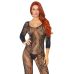 Бодістокінг Leg Avenue Swirl Lace Bodystocking One size Black, ажурна тканина, доступ