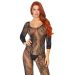 Бодістокінг Leg Avenue Swirl Lace Bodystocking One size Black, ажурна тканина, доступ