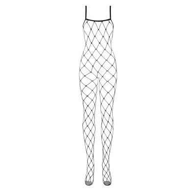 Бодістокінг з великим вічком і відкритими грудьми Obsessive Bodystocking N102 S/M/L, чорний Бодістокінг з великим вічком і відкритими грудьми Obsessive Bodystocking N102 S/M/L, чорний