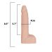 Фалоімітатор із пульсацією Addiction Naked Addiction 8.5” Thruster - Vanilla