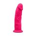 Фалоімітатор із вібрацією SilexD Henry Vibro Pink (MODEL 2 size 7in), двошаровий, діаметр 4,4 см
