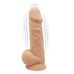 Фалоімітатор із вібрацією SilexD Norman Vibro Flesh (MODEL 1 size 8,5in), двошаровий, діаметр 5 см