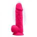 Фалоімітатор із вібрацією SilexD Norman Vibro Pink (MODEL 1 size 8,5in), двошаровий, діаметр 5 см