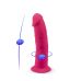 Фалоімітатор з вібрацією SilexD Henry Vibro Pink (MODEL 2 size 7in) + LRS, діаметр 4,4 см Фалоімітатор з вібрацією SilexD Henry Vibro Pink (MODEL 2 size 7in) + LRS, діаметр 4,4 см