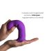 Двошаровий ділдо з вібрацією Adrien Lastic Hitsens 3 Purple, відмінно для страпона, діаметр 4 см