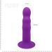 Двошаровий ділдо з вібрацією Adrien Lastic Hitsens 3 Purple, відмінно для страпона, діаметр 4 см