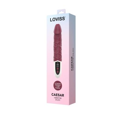 Фалоімітатор з вібрацією Loviss Caeser Vibrator Dildo, реалістичний, 12 режимів Фалоімітатор з вібрацією Loviss Caeser Vibrator Dildo, реалістичний, 12 режимів