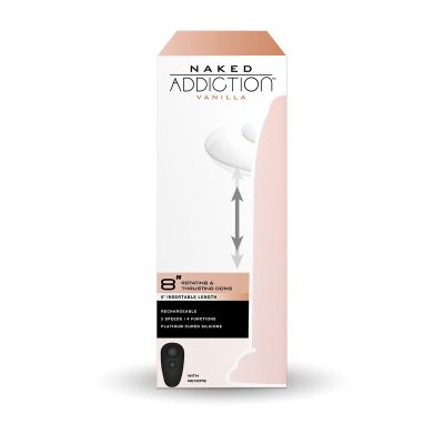 Фалоімітатор з ротацією та пульсацією Naked ADDICTION 8″ Rotating & Thrusting Dong - Vanilla Фалоімітатор з ротацією та пульсацією Naked ADDICTION 8″ Rotating & Thrusting Dong - Vanilla