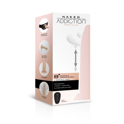 Фалоімітатор з ротацією та пульсацією Naked ADDICTION 8″ Rotating & Thrusting Dong - Vanilla Фалоімітатор з ротацією та пульсацією Naked ADDICTION 8″ Rotating & Thrusting Dong - Vanilla