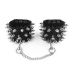 Наручники з шипами Art of Sex — Rose Spiked Leather Handcuffs, натуральна шкіра