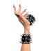 Наручники з шипами Art of Sex — Rose Spiked Leather Handcuffs, натуральна шкіра