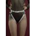 Гартери Feral Feelings — Belt Briefs, трусики, натуральна шкіра, колір білий