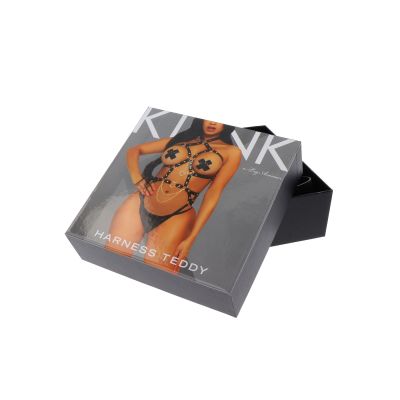Портупея-тедді з екошкіри Leg Avenue Heart ring harness teddy M Black, підвіска-сердечко, ланцюги Портупея-тедді з екошкіри Leg Avenue Heart ring harness teddy M Black, підвіска-сердечко, ланцюги