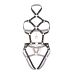 Портупея-тедді з екошкіри Leg Avenue Heart ring harness teddy M Black, підвіска-сердечко, ланцюги Портупея-тедді з екошкіри Leg Avenue Heart ring harness teddy M Black, підвіска-сердечко, ланцюги
