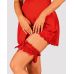 Ажурна підв’язка Obsessive Amor Cherris garter, red
