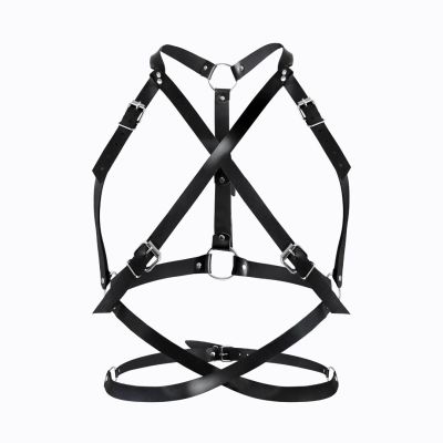 Портупея жіноча Art of Sex — Agnessa Leather harness, чорна, XS-M
