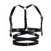 Шкіряна портупея Art of Sex — Melani Leather harness, чорна, L-2XL