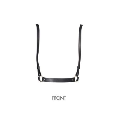 Портупея Bijoux Indiscrets MAZE — X Harness Black, екошкіра