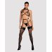 Портупея на груди Obsessive A740 harness black O/S, штучна шкіра Портупея на груди Obsessive A740 harness black O/S, штучна шкіра